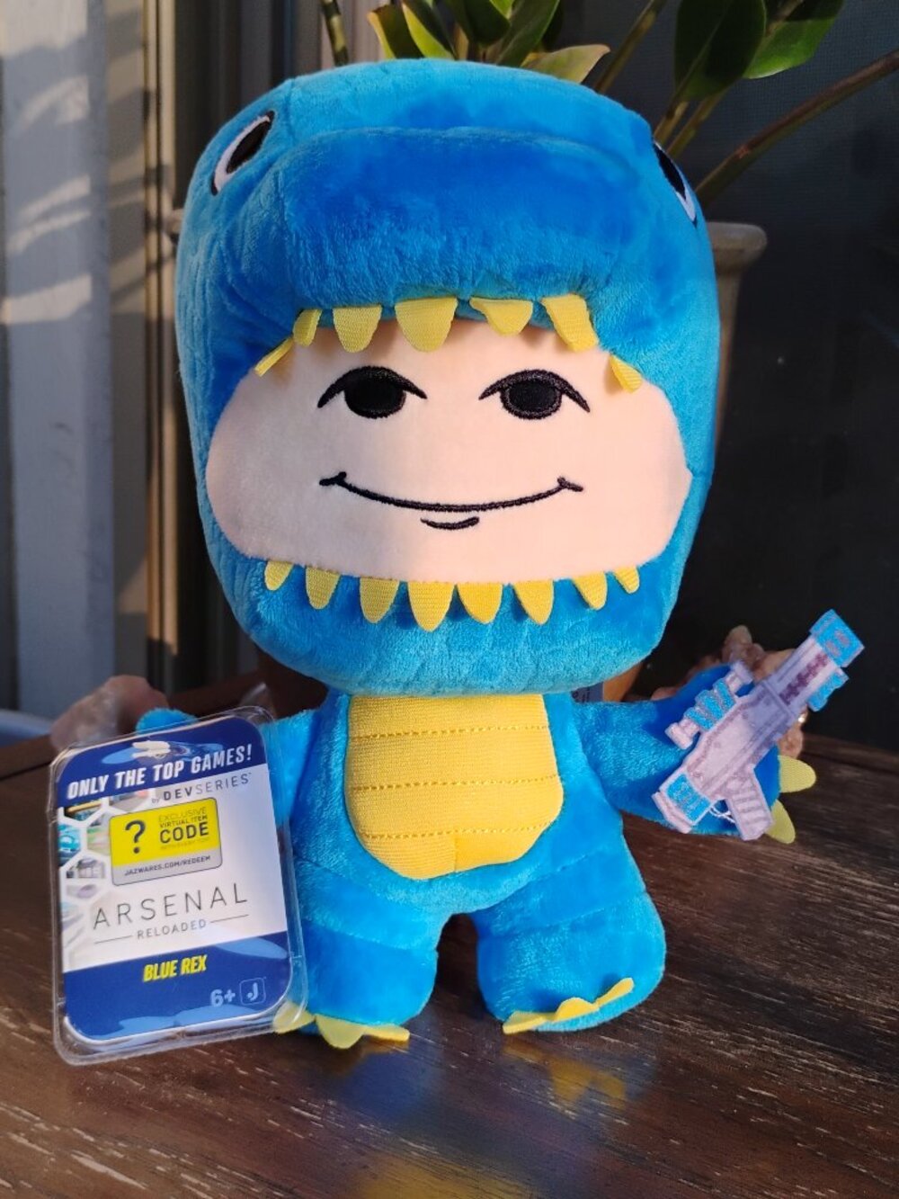 DevSeries Arsenal Reloaded Blue Rex 8-Inch Polyester Plush Collectible NWT